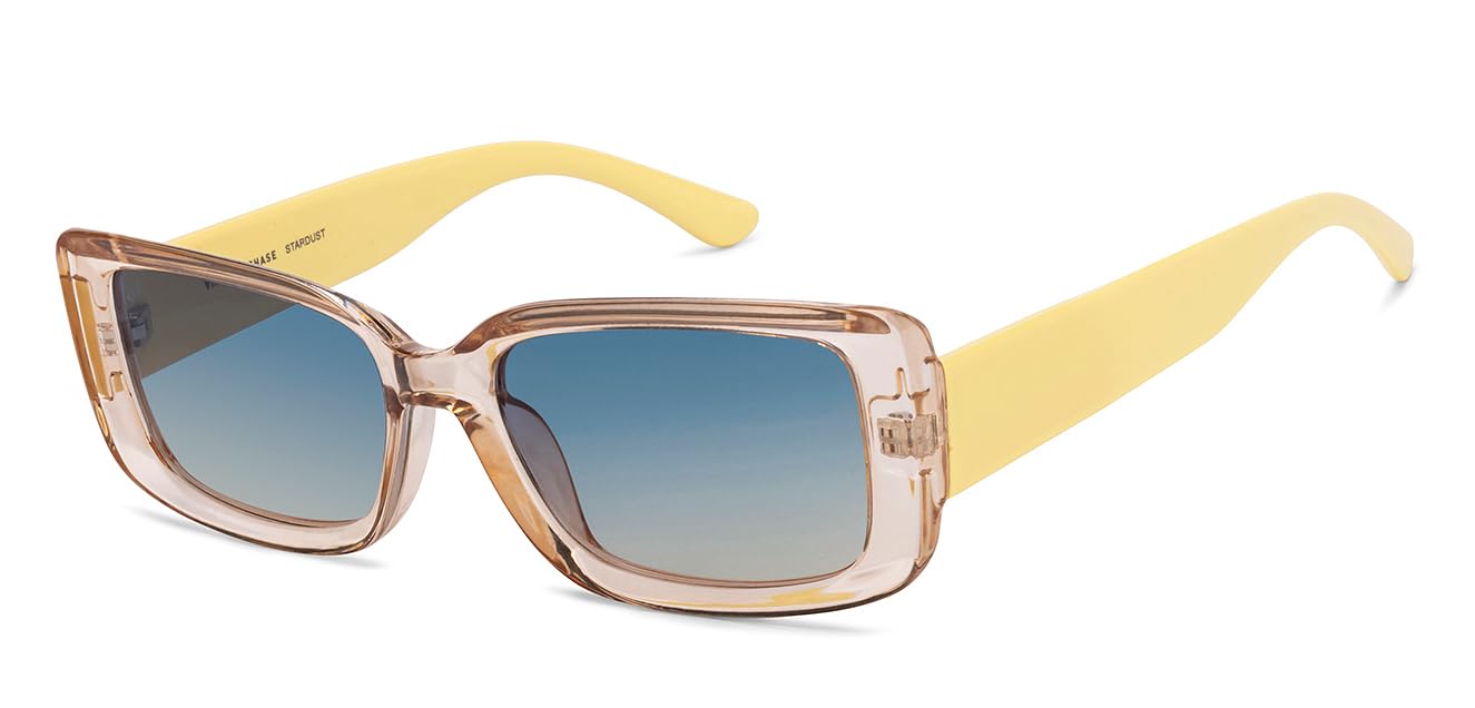 VINCENT CHASE EYEWEAR By Lenskart Brown-Blue Full Rim Square Stardust  Branded Latest And Stylish Sunglasses Polarized And 100% Uv Protected 