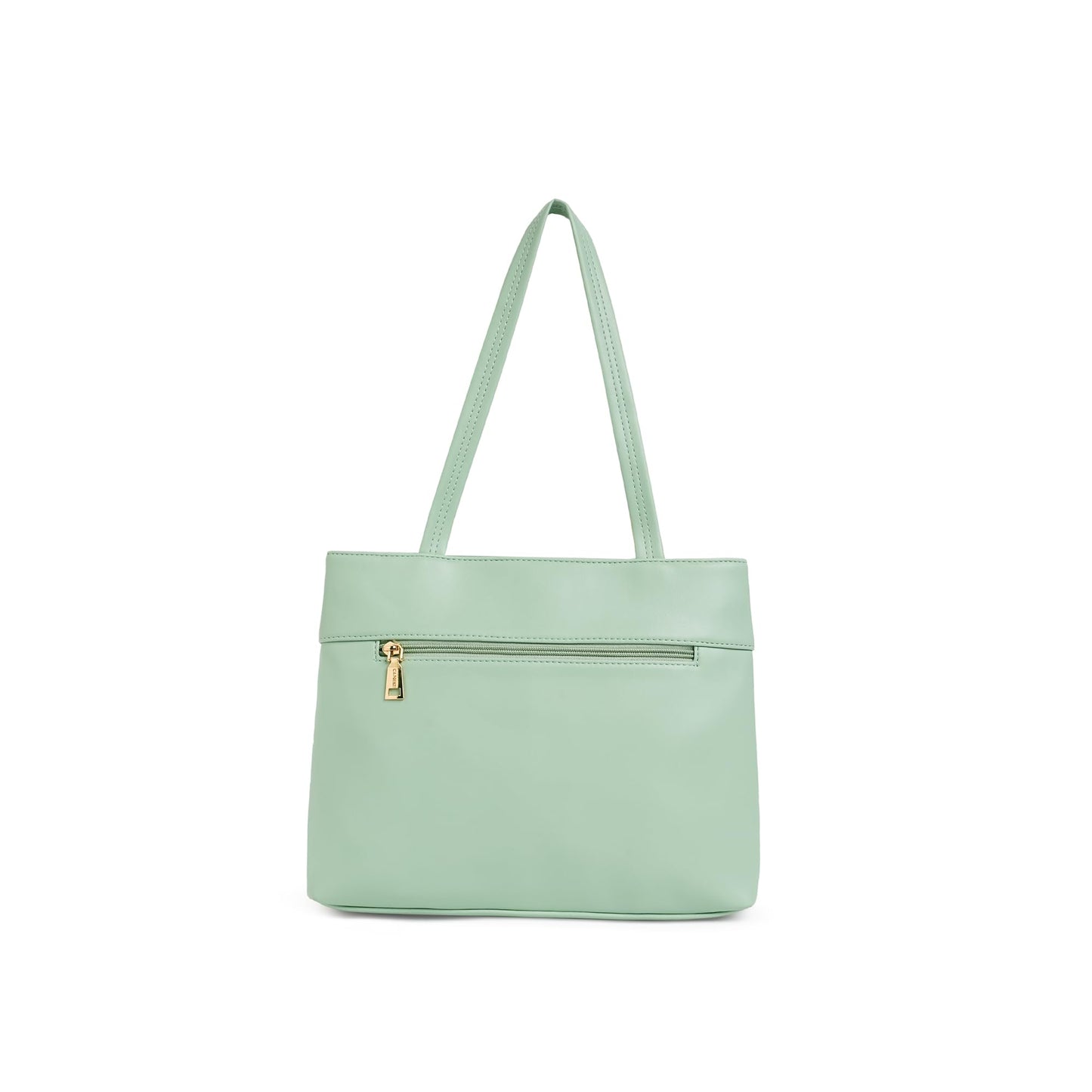 Caprese Jessica Tote Medium Green Bag for Women|Stylish, Durable, Multi-Compartment Design for Work, Travel, Shopping |Comfortable Straps Shoulder Bag, Ideal for Laptop & Essentials