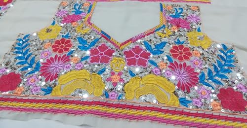 AG Clothing Women's Georgette Semi Stitched Lehenga Choli With Dupatta, Designer Sequin Embroidery Work, Traditional Ethnic Wear Wedding Lehenga for Women