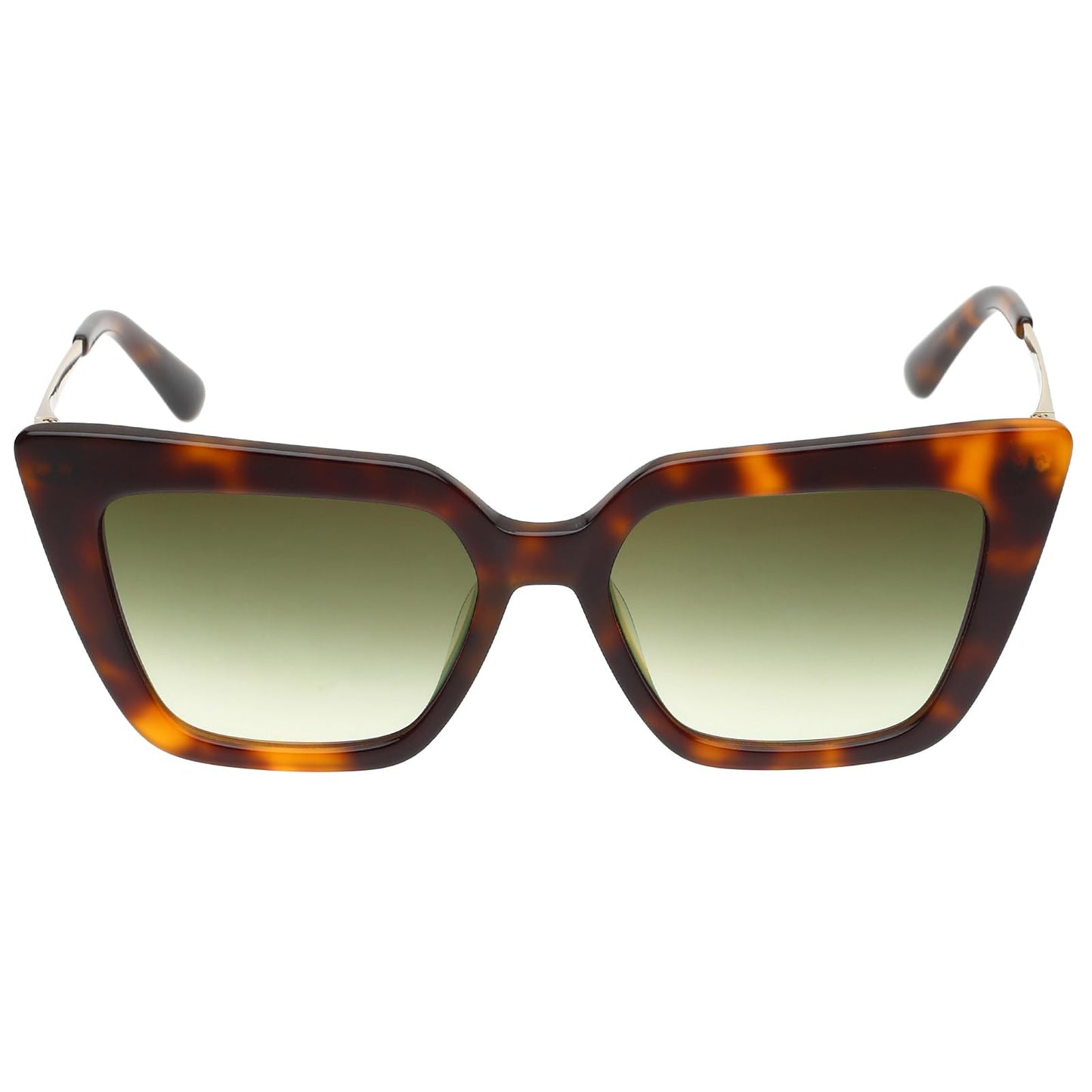 Calvin Klein|Brown Full Frame Cat-eye Sunglasses|100% UV Protected (Uv 400) Green Gradient Faded Lens|Women's|Medium|CK 22516 220 54 S