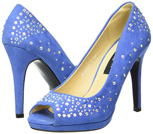 Carlton London Women's Silken Blue Pumps - 5 UK/India (38 EU)(CLL-4272)