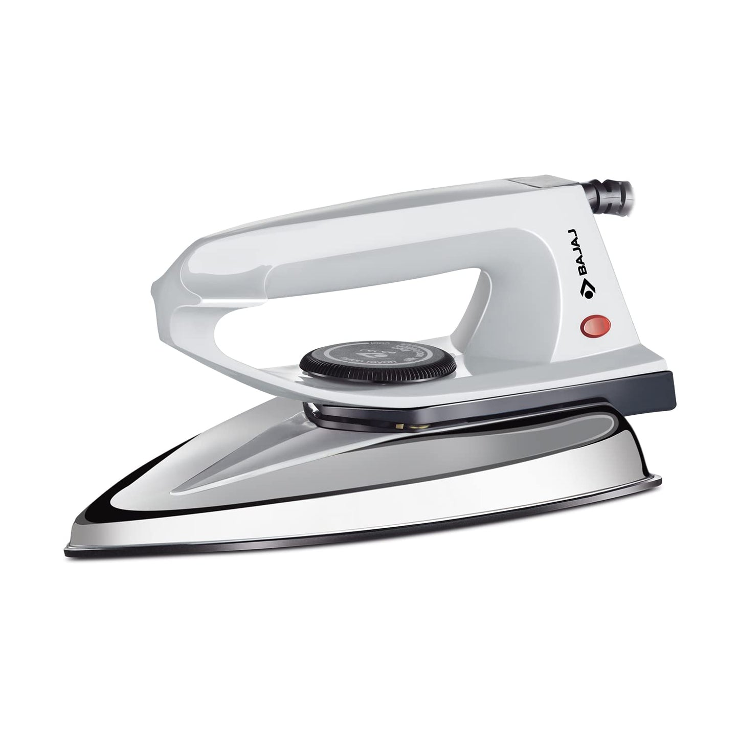 Bajaj DX 2 600-Watt Light Weight Dry Iron | Non-Stick Coated Soleplate | Anti-Bacterial Coating | 180 Degree Swivel Cord | Cool Touch Handle | 2-Yrs Warranty 【Grey】