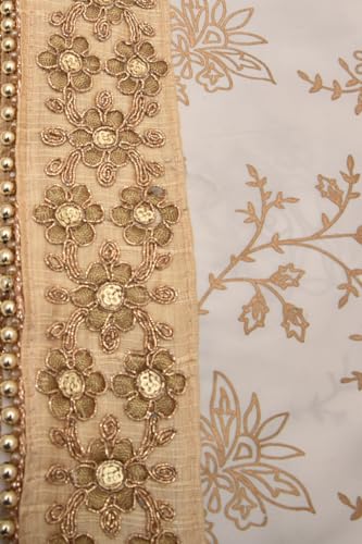 Manyavar Classy Cream Dupatta