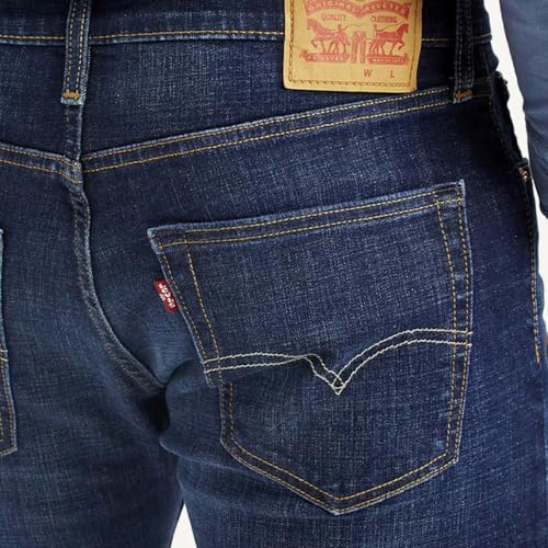 Levi's Men's Dark Indigo Slim Tapered Fit Mid Rise Jeans