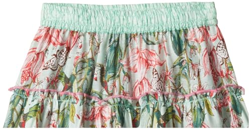 BIBA Girl Printed Flared Kid(KW4455_Mint Green_11)
