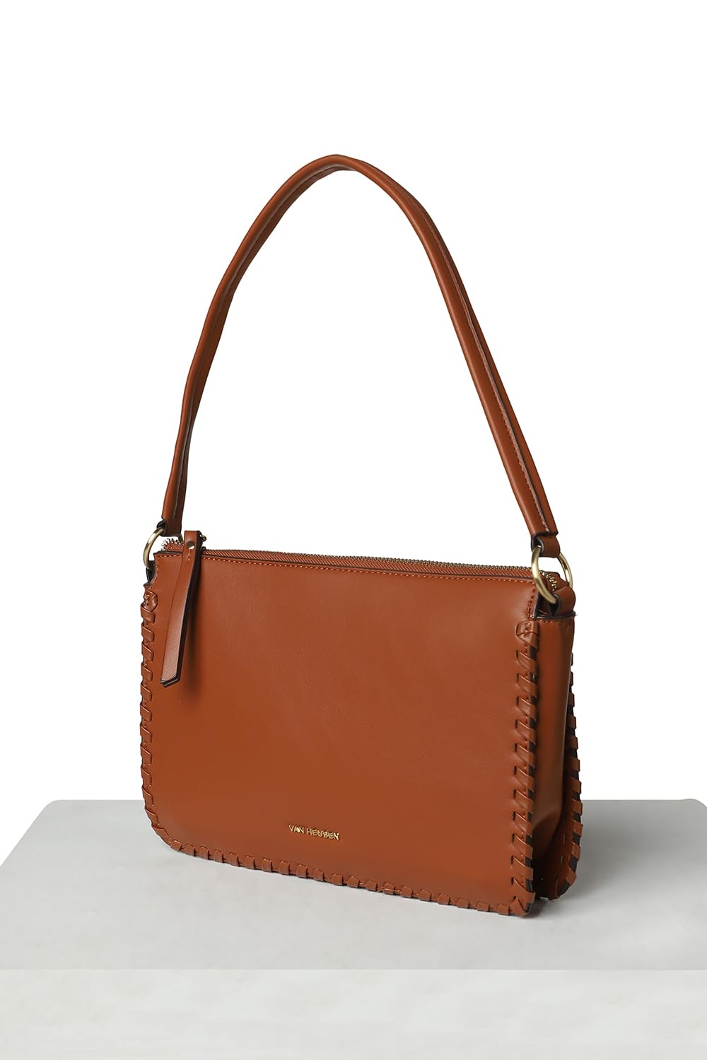 Van Heusen Women Brown Solid Casual Sling Bag