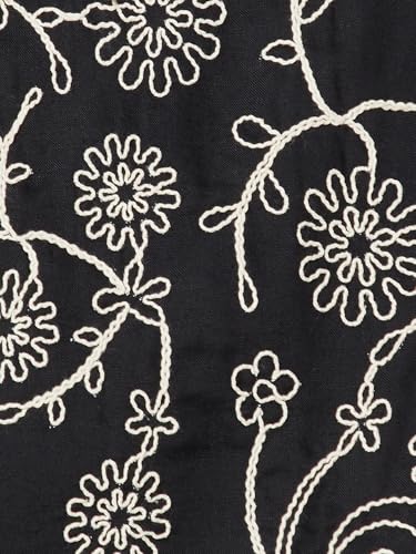 Max Women Embroidered Shirt (Black_S)