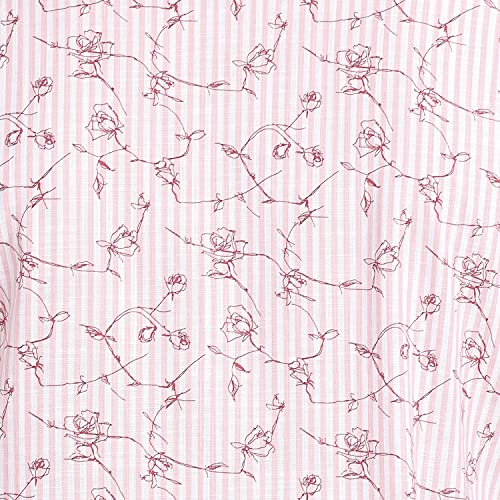 Color Plus Men's Full Sleeve Tailored Fit Medium Red Casual Shirt