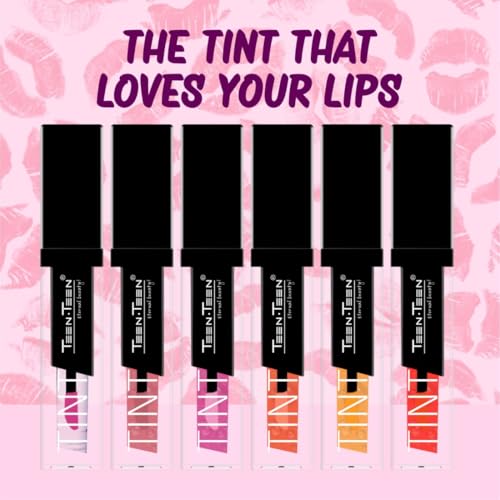 TEEN TEEN Lip Tint Seductive, Lightweight, Long Lasting, Hydrating & Natural Finish, Non-Sticky, Smooth Application, Glossy Shine, Nourishing Feel & All-Day Tint | Orange, 4ml