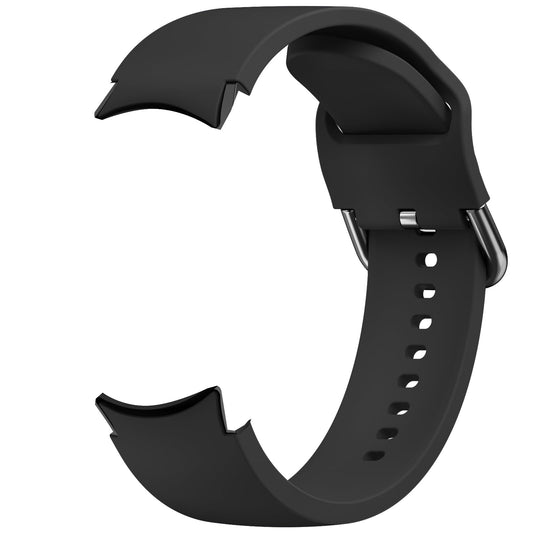 Tobfit Silicone Strap Compatible for Samsung Galaxy Watch 4/4 Classic/Active 2/Watch 5/5 Pro (Watch Not Included), Sport Replacement Strap with Classic Clasp for 20mm Smart Watch（Milk Tea）