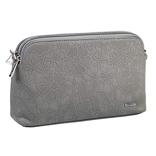 Mochi Womens Synthetic Grey Zip Top Sling (One Size)