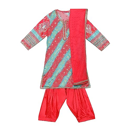 BIBA GIRL PRINTED CRINKLED KID(KW5392_SEA GREEN_7)
