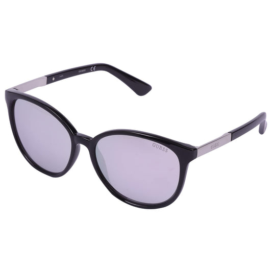GUESS Mirrored Cat Eye Women's Sunglasses 7390 01C|58|Silver Color Lens