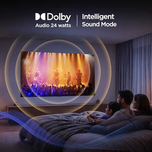 TCL 101 cms (40 inches) Smartchoice Full HD Smart QLED Google TV | Dolby Audio 24 watts | Ai Clarity | Metallic Bezel-Less | Multiple Viewing Mode | 40V5C
