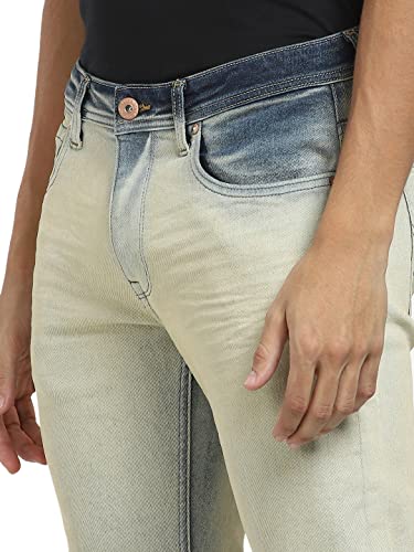 Jack & Jones Men's Cotton Blend Regular Fit Blue Jeans_34