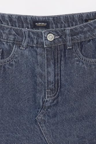 Allen Solly Girls Navy Solid Contemporary Fit Shorts