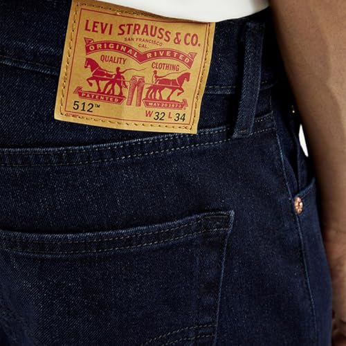 Levi's Men's Dark Indigo Tapered Fit Mid Rise Jeans