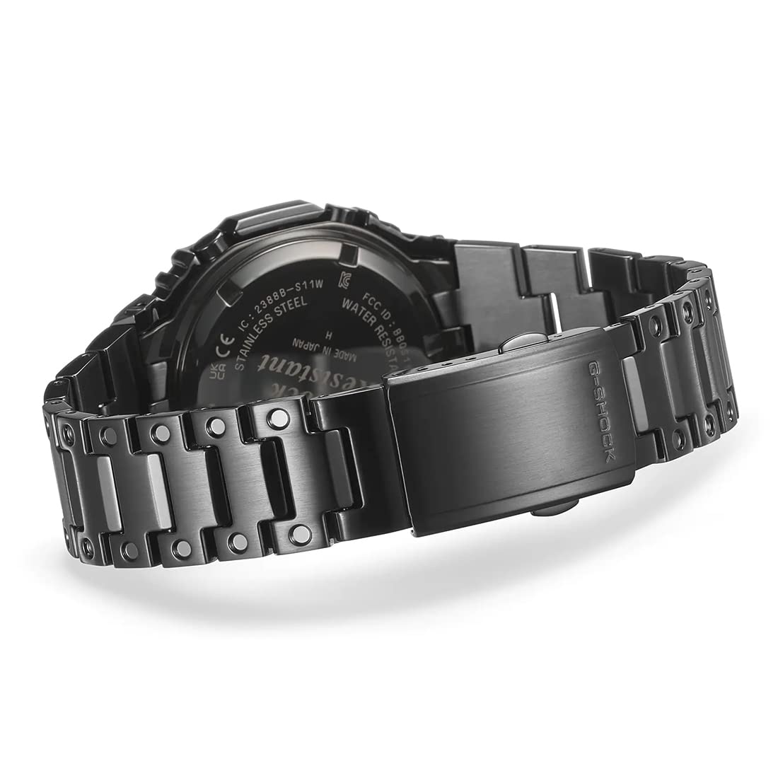 Casio G-Shock GM-B2100BD-1ADR Black IP Black Analog-Digital Dial Black IP Stainless Steel Solid Band Men's Watch Tough Solar Bluetooth G1271