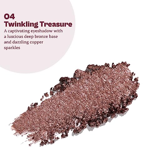 Typsy Beauty Magic Dust Cream Foil Shadow I Twinkling Treasure I Metallic Brown Bronze I Intensely Pigmented with Single Swipe Application I Glitter Shadow I Minimal Fall Out I Korea Made I 1.9g