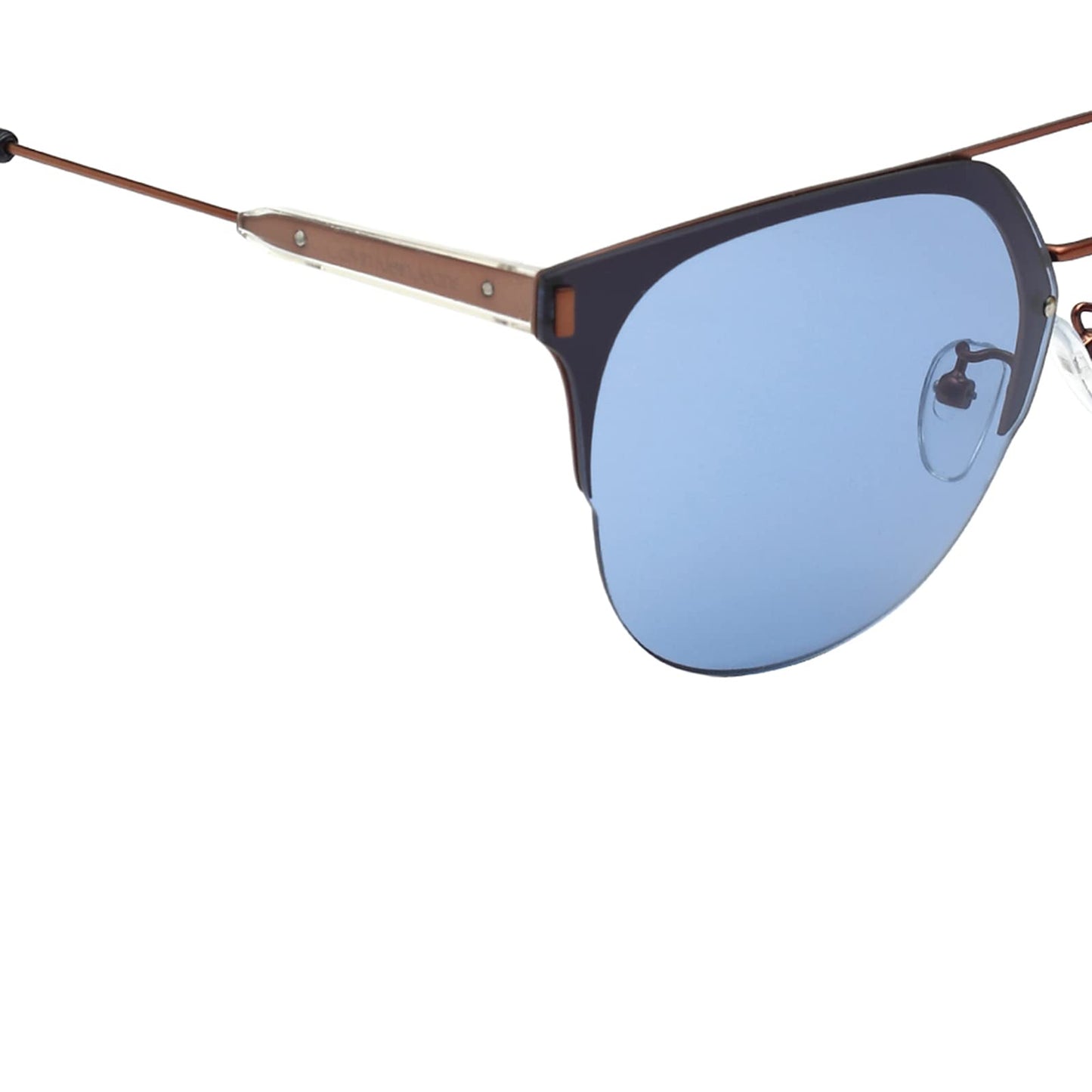 Calvin Klein Jeans Solid Butterfly Women Sunglasses - (CKJ 172SAF 465 65 |65| Blue Color Lens)