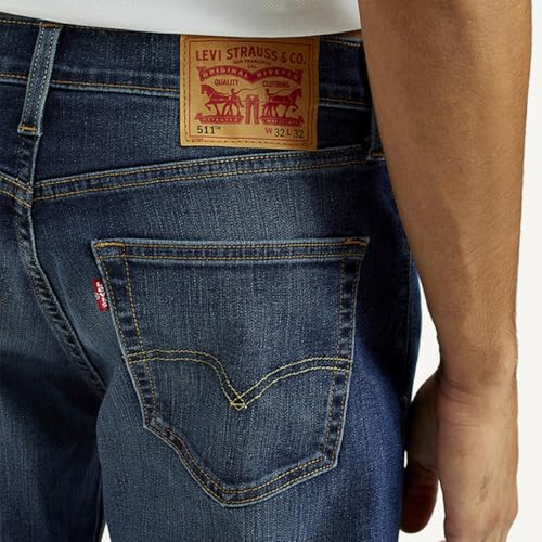 Levi's Men's Mid Indigo Slim Fit Mid Rise Jeans, 18298-1765, 38