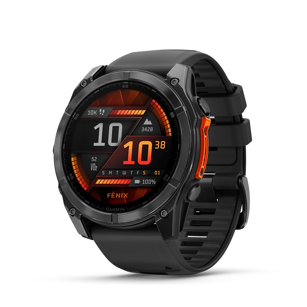 Garmin Fenix 8, 51mm Premium Multisport GPS Smartwatch,AMOLED