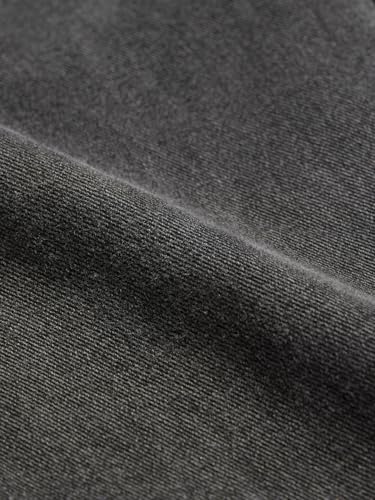 The Souled Store Shadow Drift Men and Boys Zip Fly Charcoal Grey Washed Cotton Spandex Lightweight Comfortable Everyday Baggy Fit Denim Jeans