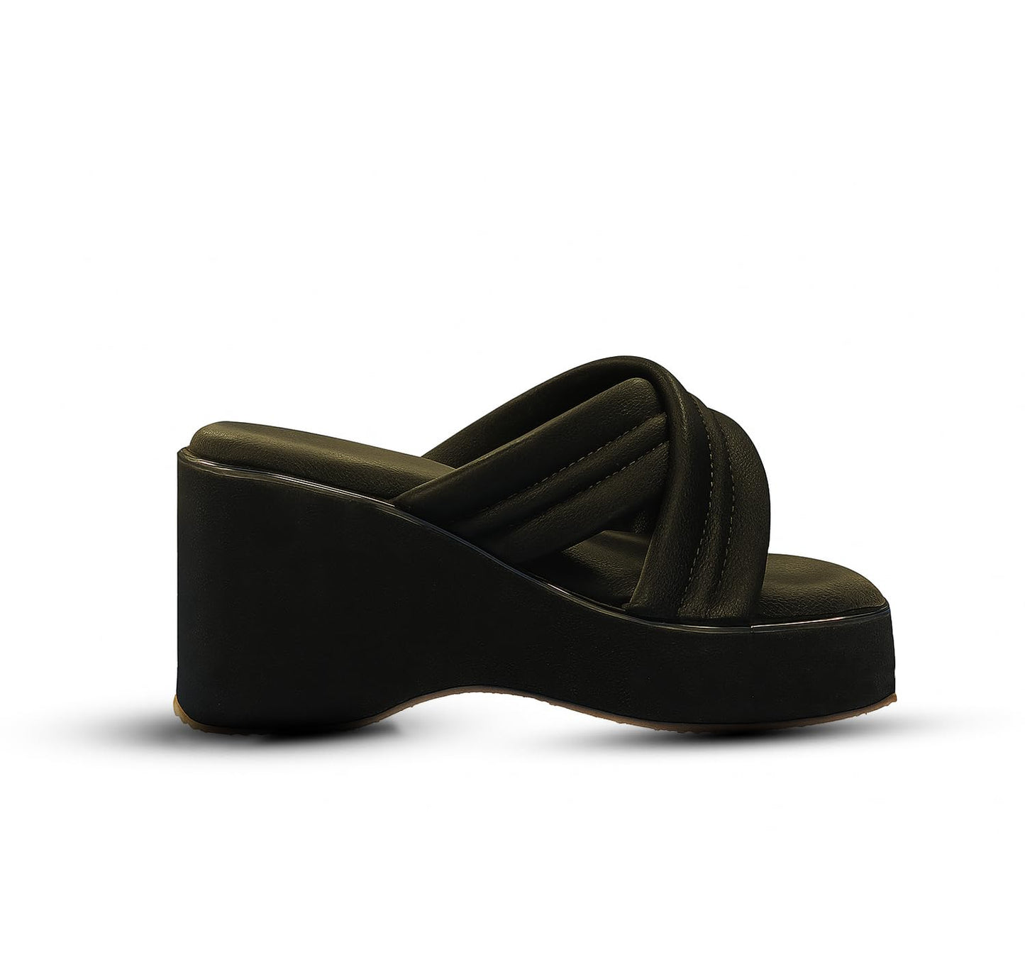 Digni Women Wedges Heel Black Sandal