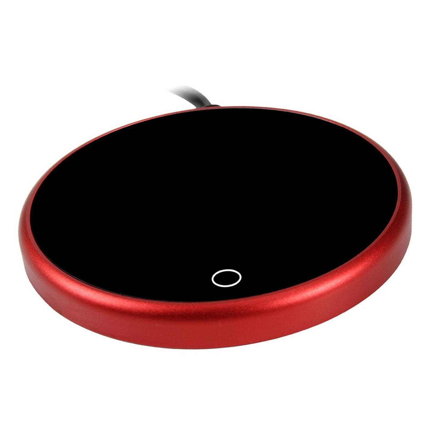 FABLOFTCoffee Mug Warmer Heater Coaster 15W Cushion Auto Shut Off Plate for Home red