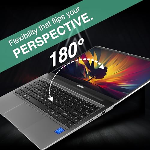 Ultimus APEX Bold N Intel Pentium Quad Core Laptop 8GB RAM 256GB SSD Expandable~1TB Ultra Thin Bezel 180° Hinge 2.0x1 3.0x1 USB HDMI SD Card Slot Dual Speaker Win11 Home Space Gray 1.2Kg