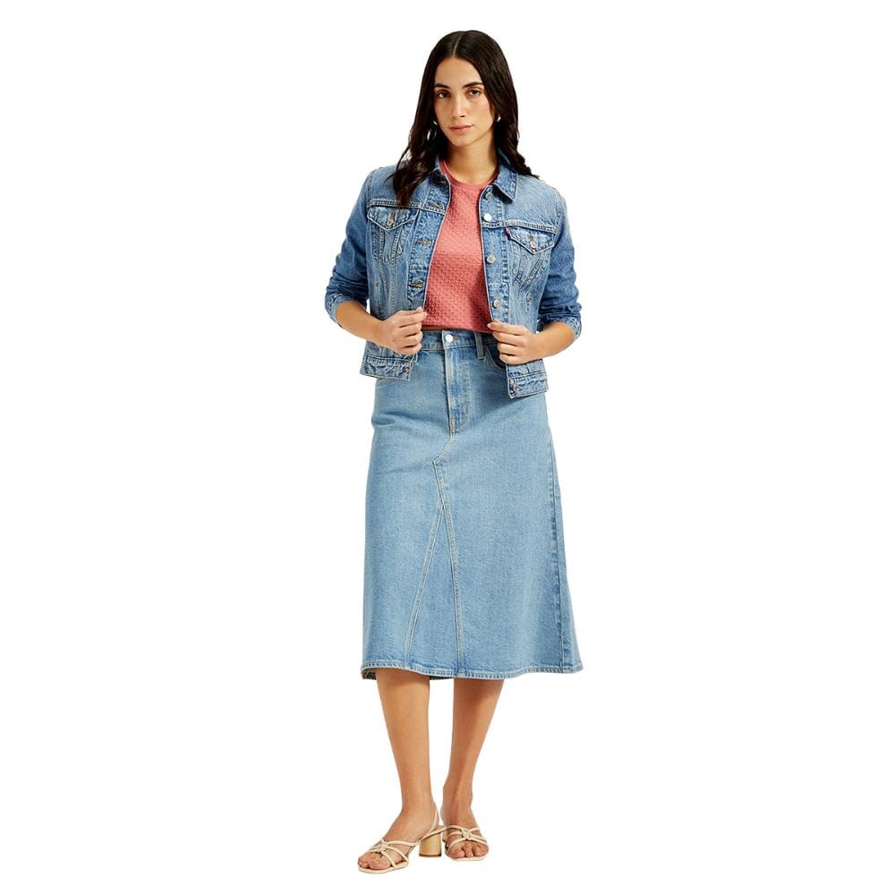 Levi's Cotton Western Skirt Blue