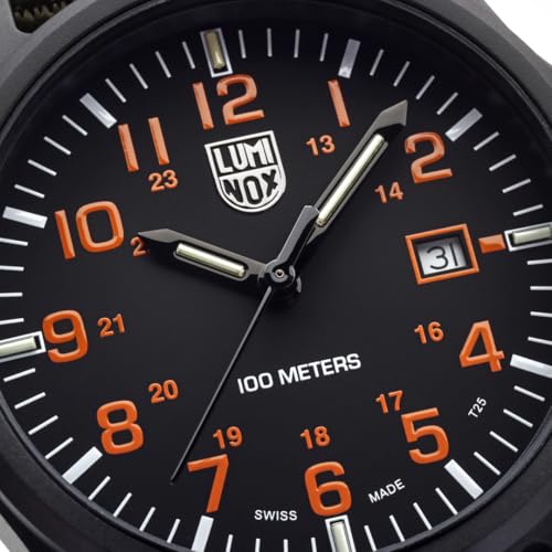 Luminox - Patagonia Carbonox - Mens Watch - Watches for Men - 43mm - Swiss Quartz - 100M Water Resistant - Mineral Crystal - CARBONOX Case - Always Visible - Swiss Made, X3.2409