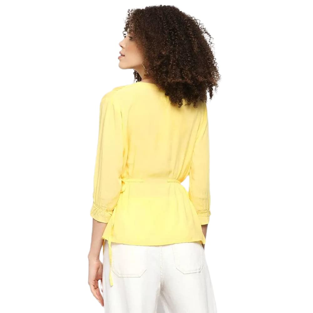 Pepe Jeans Women's Regular Blouse (PL304297_Yellow_M)