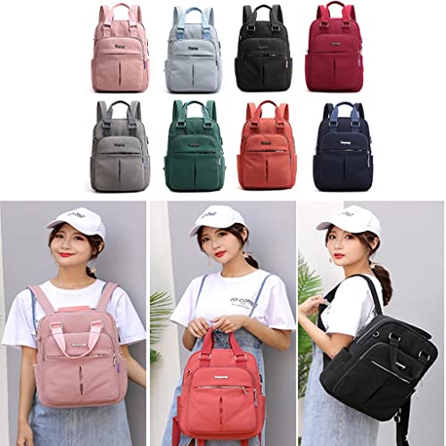 FABLOFT Women Laptop Backpack Lightweight Causal Outdoor Tote Bag Daypack Red