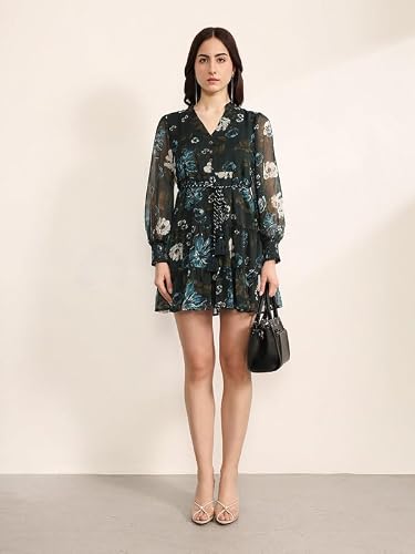 Kazo Spruce Mini Dress (Teal L)