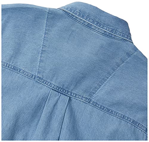 Wrangler Mens Rugged Wear Basic One Pocket Denim Shirt.
