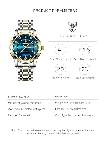 The Watch Company Poedagar Men's Quartz Watch