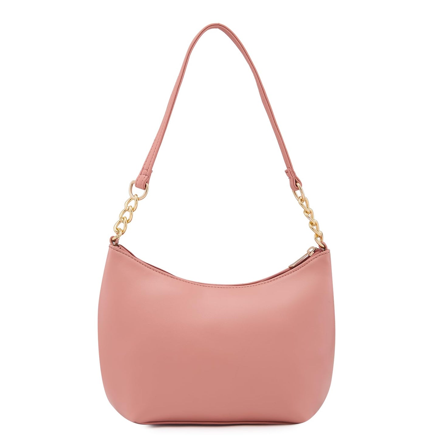 Caprese Perline Handbag, Blush-Medium | Stylish Solid Designed Handbag for Women with Spacious Compartment | Secure Top Zip | Perfect for Casual/Party & Daily Outings