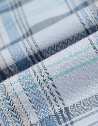 Arrow Sport Men's Tartan Checked Original Shirt (ASAKSH1385_Teal_38)