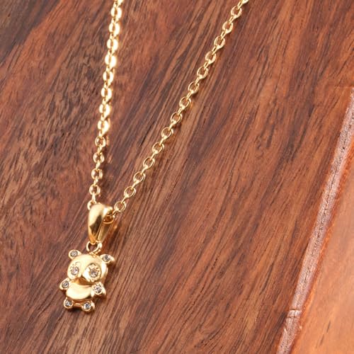 PALMONAS Golden Galaxy Cluster Pendant for Women - Waterproof & Anti-Tarnish Jewellery, Gift For Girls & Women