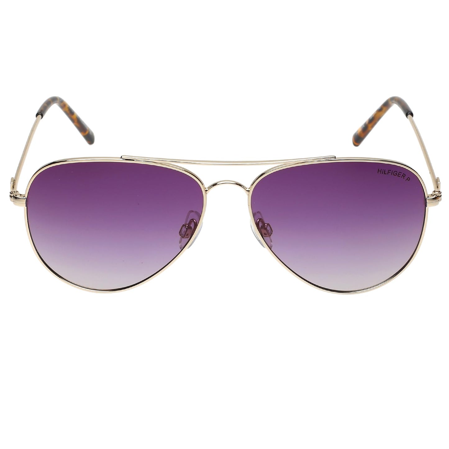 Tommy Hilfiger|Gold Full-rim Frame Aviator Sunglasses|Polarized | 100% UV Protection (UV 400) Green Gradient Faded Lens|Men's | Large | TH 1551PL C1 59 S