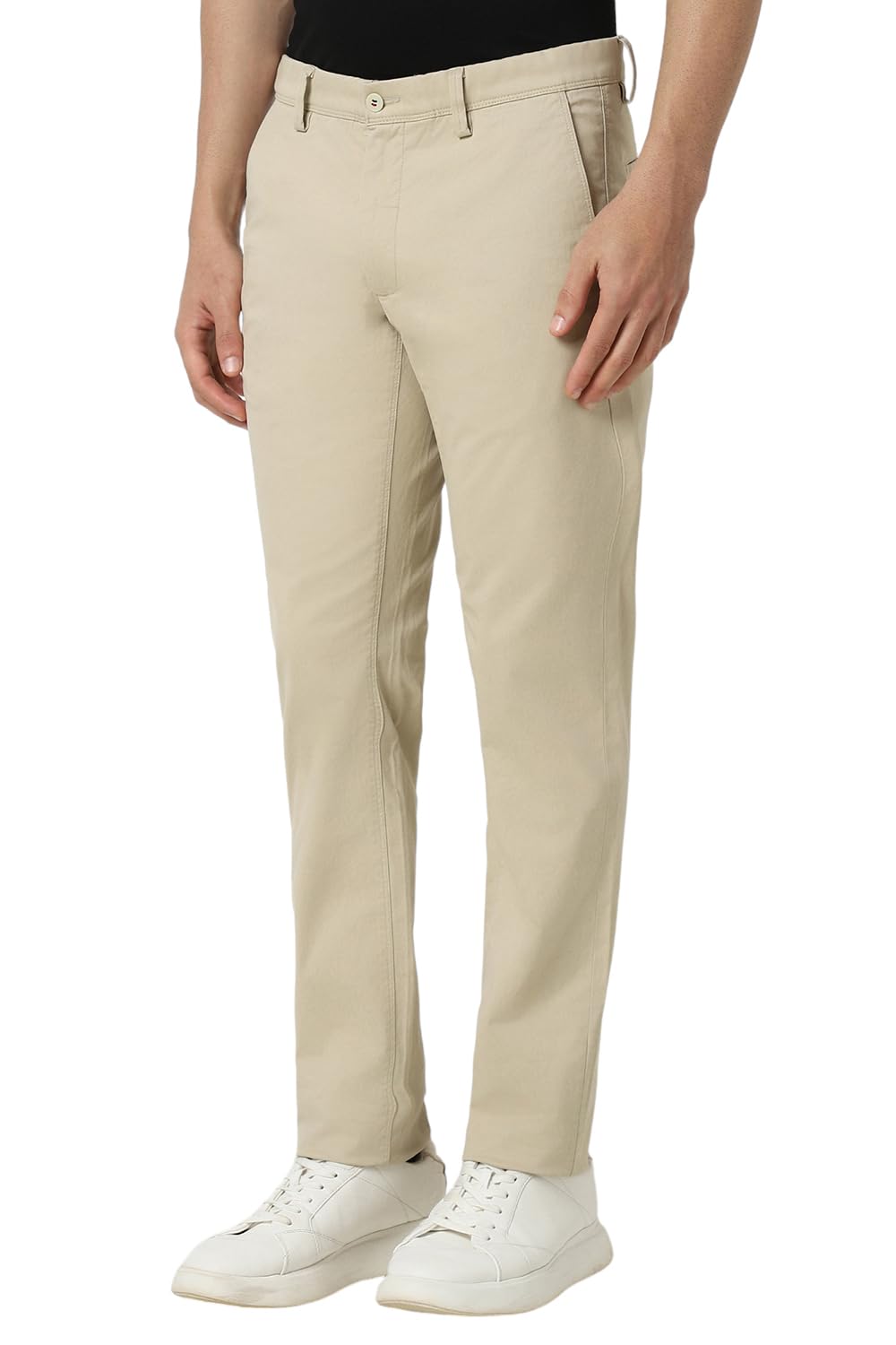 Van Heusen Men's Slim Casual Pants (VSTFUSLPF28524_Beige