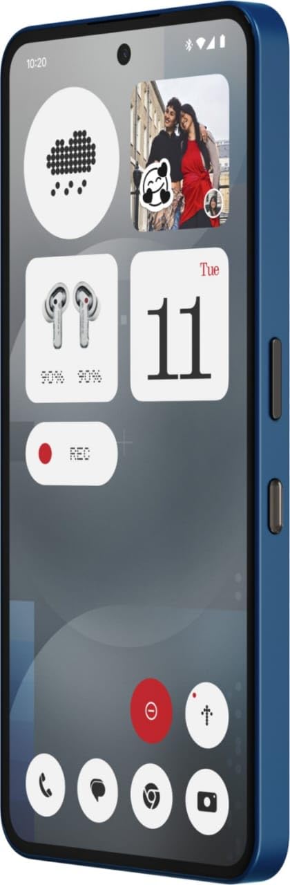 Nothing Phone (3A) 5G (Blue, 8GB RAM, 128GB Storage) | Snapdragon 7s Gen 3 | 50MP+50MP+8MP Cameras | 32MP Front | 6.77” 120Hz AMOLED | 5000mAh Battery | 50W Fast Charging | Up to 16GB RAM Expansion