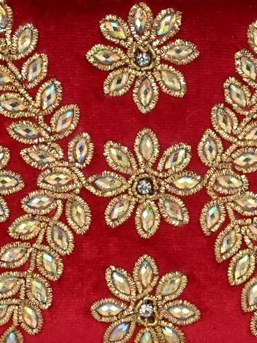TOOBA Red Handicraft Beautiful Bling Box Wedding Clutch Bag for Women's