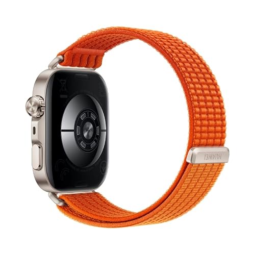 Huawei Watch FIT 5 Pro Smartwatch, 44.5mm FullView Display, iOS & Android, up to 10 Days Battery Life, Golf, Health Management, Sleep & Heart Monitor, ECG, NFC, Mini Work-Out, Orange