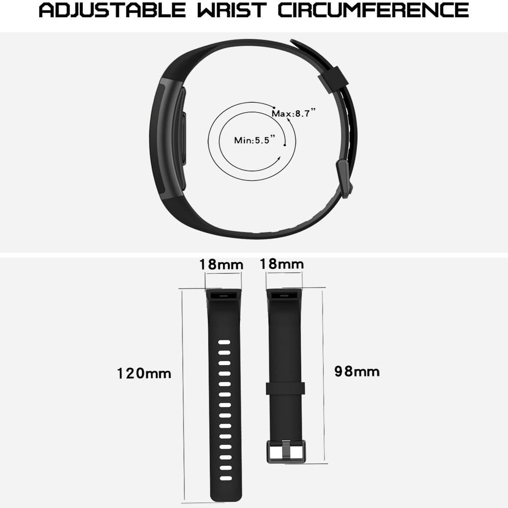 Meyaar Strap Band Only Compatible With realme Band 2 (Not For Any other Brand Watch) : (Tracker Not Included) (Strap Only) (Silicone (White))