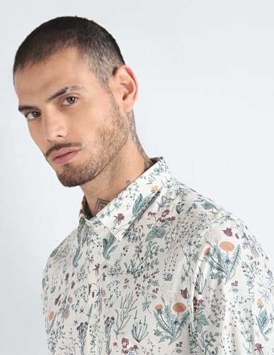 Cotton Modal Floral Shirt