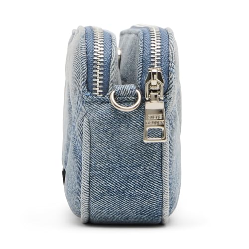 Steve Madden Daisy Ombre Quilted Crossbody, Light Denim