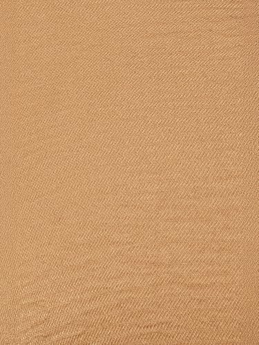 Max Women Textured A-line Tiered Shirt Dress with Belt (Beige_5XL)