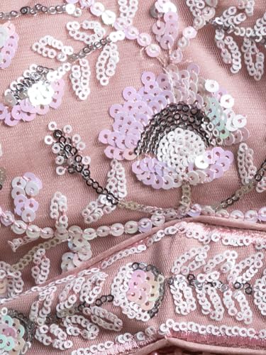 Zeel Clothing Women's Sequins Embroidered Soft Net Designer Lehenga Choli with Dupatta (5126-Womens-Lehenga-Choli-Latest; Free Size) (Pink)